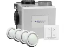 Itho Daalderop CVE-S ECO Optima Inside Hochleistungspaket HP 415 m³/h + Feuchtigkeitssensor + CO2-Sensor + RFT-N Auto control + 4 Ventile - perilex plug