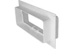 Rechteckiger Kunststoff-Anschlussflansch 220x90mm (KFS29)