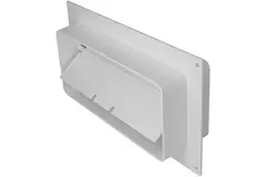 Rechteckiger Kunststoff-Anschlussflansch mit Rückschlagventil 220x90mm (KFV29)
