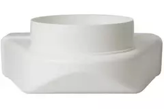 Bogen 90° nach Flachkanal Vertikal Ø 100 mm - 220x55 KLD25-100