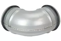 Kurzer Wickelfalz Bogen 45° Ø 80mm