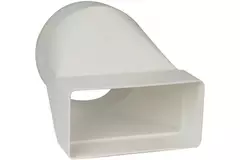 Kunststoff Gefälle 110x55 mm zu Ø 100 mm
