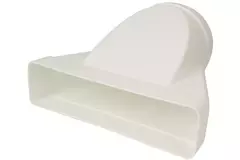 Reduzierstück Kunststoff rechteckig 220x55mm nach rund Ø 125 mm KSD25-125