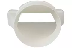 Reduzierstück Kunststoff rechteckig 220x55mm nach rund Ø 125 mm KSD25-125
