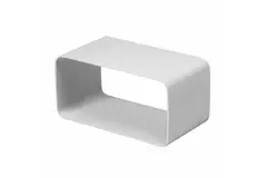 Kunststoff Anschlussmuffe quadratisch 110x55 mm - KSF