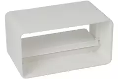 Rechteckige Rückschlagklappe Kunststoff 110x55 KV