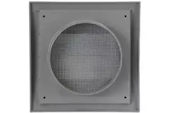 Lamellengitter Überdruck 190x190mm Ø125mm Grau ND12ZP