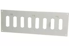 Spaltgitter rechteckig Metall mit beweglichen Lamellen 300x100 MR3010R - RAL9016