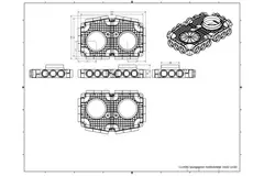 Vent-Axia Uniflexplus Unterverteiler mit seitlichem Anschluss 18 x Ø69mm mit Ø160mm Tülle