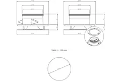 Imaginair RLV Ventil Ø 125 mm Montagefedern und Montagering - Schwarz