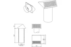 Thermoduct Wanddurchführung 180 mm