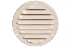 Lüftungsgitter Metall rund 100 mm beige - MR100Y - RAL1015