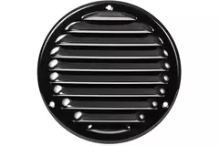 Lüftungsgitter Metall rund Ø125 mm schwarz - MR125M - RAL9005