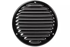 Lüftungsgitter Metall rund Ø160 mm schwarz - MR160M - RAL9005