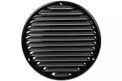 Lüftungsgitter Metall rund Ø200 mm schwarz - MR200M - RAL9005
