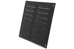 Lüftungsgitter Metall 260x190 mm schwarz - MR2619M - RAL9005