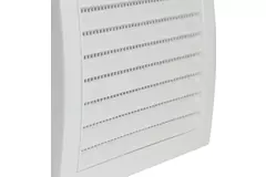 Wandgitter Kunststoff 190x190mm Ø125mm Weiß - ND12