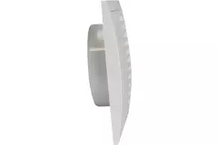 Wandgitter Kunststoff 190x190mm Ø125mm Weiß - ND12
