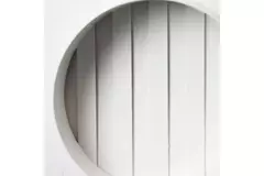 Wandgitter Kunststoff mit beweglichen Lamellen 150x150mm Ø100mm Weiß ND10R
