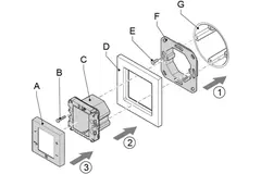 Orcon HRC Einbaudisplay 15RF