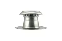 Flachdach Entlüftung Vent-Alu 2000 einwandig 200 mm mit Aluminiumkappe