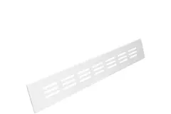 Sockelgitter Aluminium Weiß 300x40mm RA430W