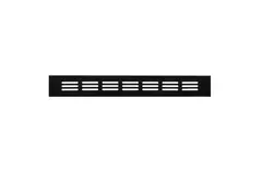 Sockelgitter Aluminium schwarz 300x40mm RA430B