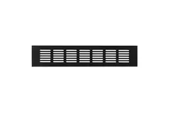 Sockelgitter Aluminium schwarz 300x60mm RA630B