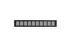 Sockelgitter Aluminium schwarz 400x60mm RA640B