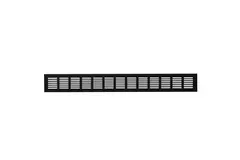 Sockelgitter Aluminium schwarz 60x500mm RA650B