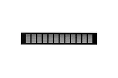 Sockelgitter Aluminium schwarz 500x80mm RA850B