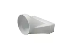 Reduzierstück Kunststoff rechteckig 220x55mm nach rund Ø 125 mm KSD25-125