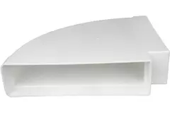Bogen für Flachkanal 90° Kunststoff Horizontal 220x55mm KLH25-90