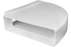Bogen für Flachkanal 90° Kunststoff Horizontal 220x55mm KLH25-90
