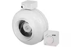Ruck Rohrventilator 440 m³/h - Ø 150 mm + Elektronischer Regler, stufenlos 1,0 A