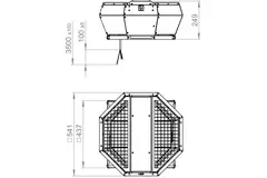 Dachventilator vertikal Metall - DVA 315 E4P 43