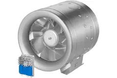 Rohrventilator 450 mm Mischströmung ETALINE 9700 m³/h - EL 450 EC O 01
