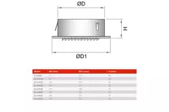 Lüftungsgitter rund 200 mm Aluminium - EL-A-R200 ALU