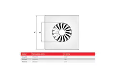 Dralldurchlass mit feststehenden Lamellen 600mm quadratisch - SWS 600 RAL 9005 30% Glanz