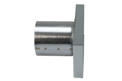 Deckel 220x80 mm mit Anschlussdurchmesser 80 mm für Abgasrohr