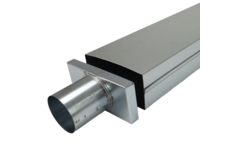 Deckel 220x80 mm mit Anschlussdurchmesser 80 mm für Abgasrohr