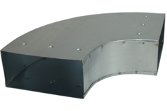 Biegung 90 Grad 220x80 mm waagerecht für Kanalisation