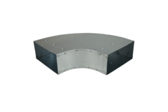 Biegung 90 Grad 220x80 mm waagerecht für Kanalisation