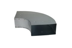 Biegung 90 Grad 220x80 mm waagerecht für Kanalisation