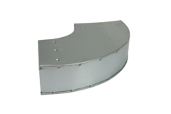Biegung 90 Grad 220x80 mm waagerecht für Kanalisation