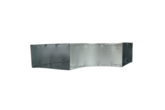 Biegung 90 Grad 220x80 mm waagerecht für Kanalisation