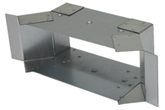 Seitenanschluss 220x80 mm für Abgasrohr