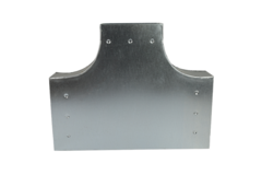 T-Stück 90 Grad 220x80 mm - 220x80 mm für Rohrleitungen