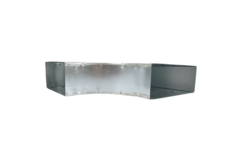 T-Stück 90 Grad 220x80 mm - 220x80 mm für Rohrleitungen