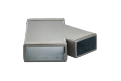 Thermoduct T-Stück 45 Grad 220x80 - 170x80 für Luftkanäle